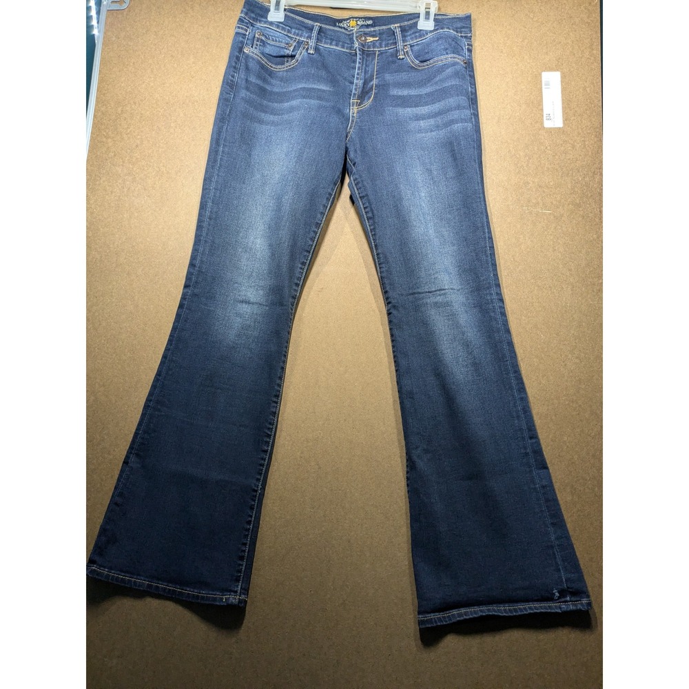 Lucky Brand Sweet N Low Ankle Jeans Womens 8/29 Dark Wash Bootcut Flare Low Rise